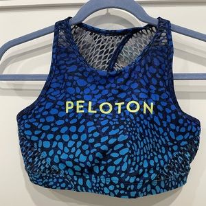 Printed Peloton sports bra 🩵💙